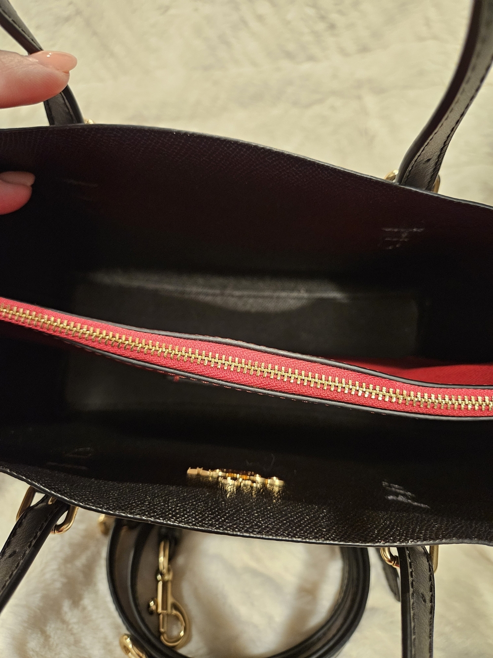 Coach Mollie 25 Tote Bag In Dark Brown Signature Canvas - Picture 2 of 12